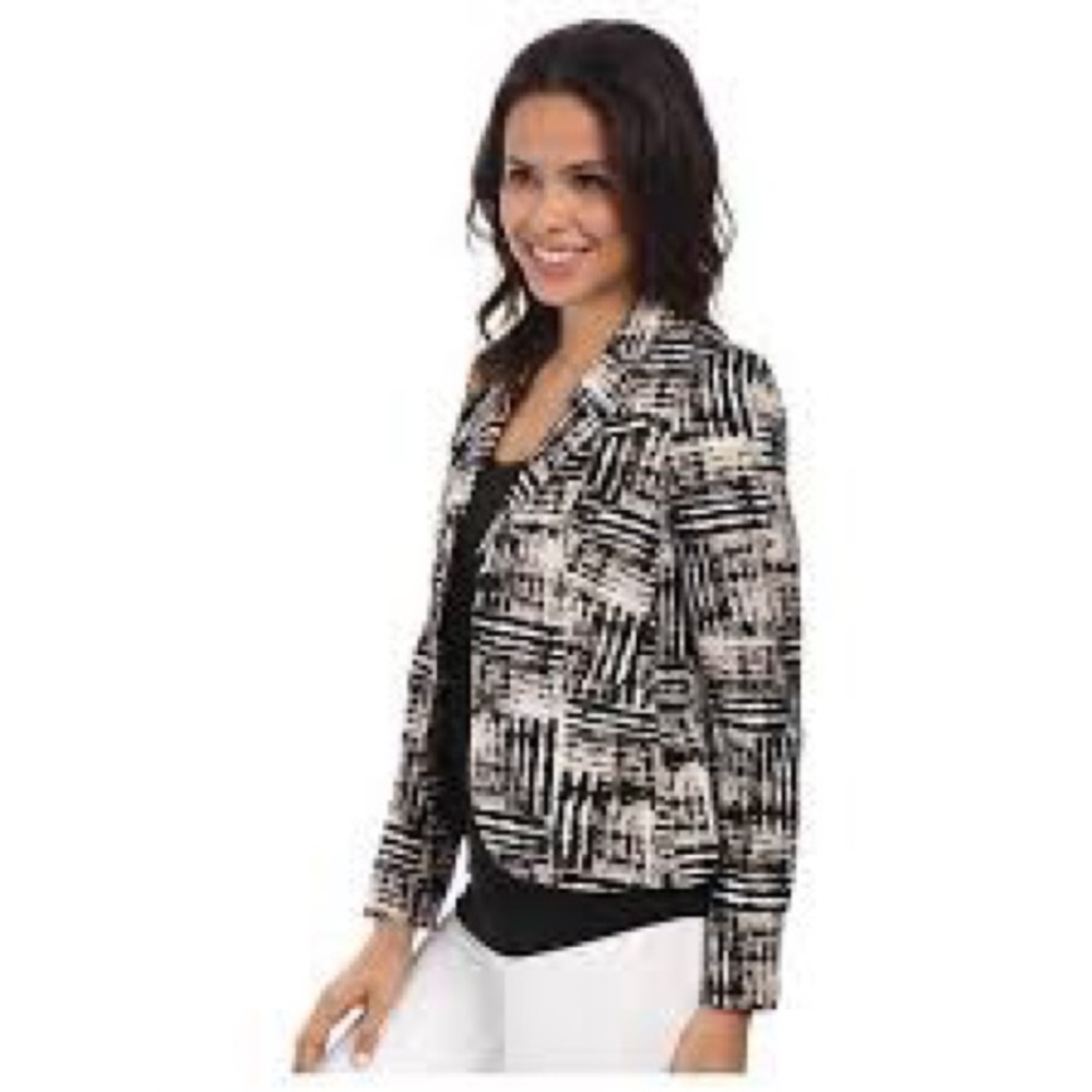 Calvin Klein Single Breasted Abstract Blazer EUC - Picture 4 of 8